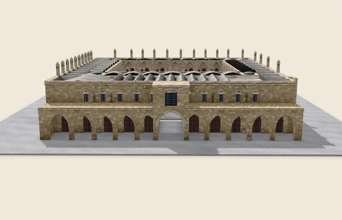 Büyük Han, Büyük Han: 3B tarama