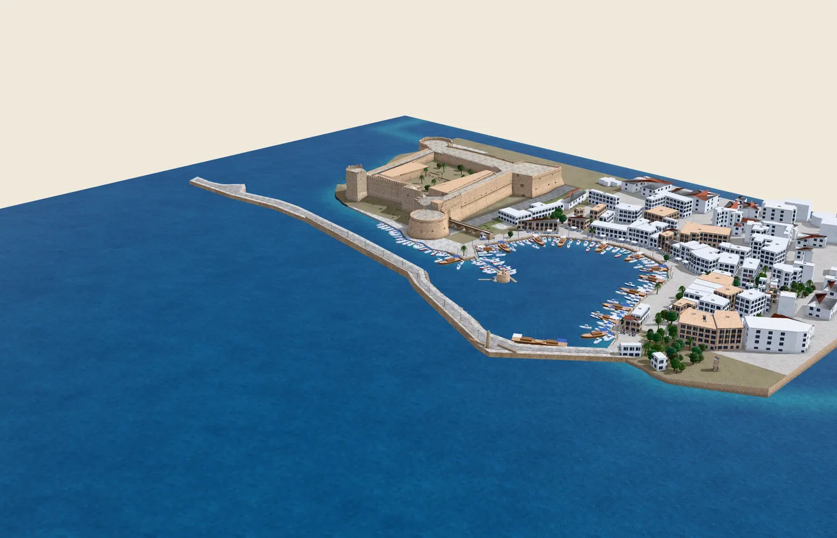 Girne Limanı, Girne Limanı: 3B tarama
