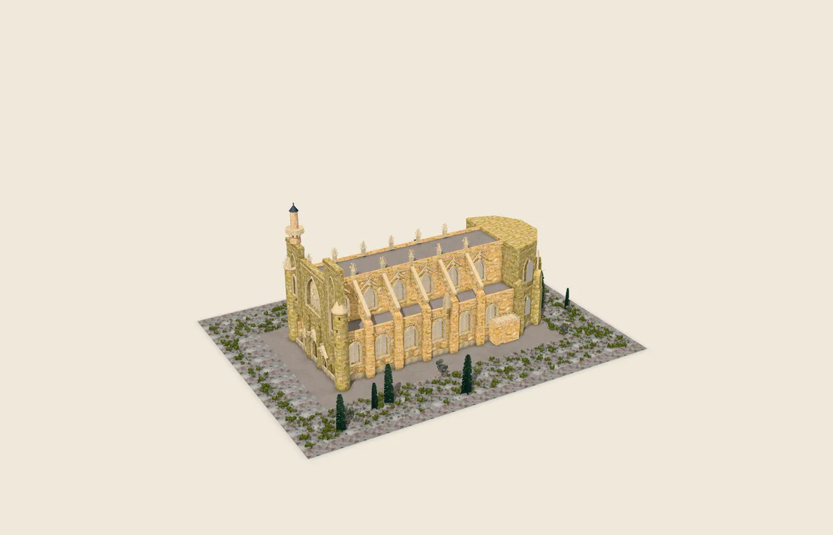 Lala Mustafa Paşa Camii, Lala Mustafa Paşa Camii: 3B tarama