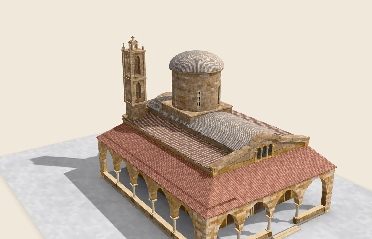 Aziz Mamas Kilisesi, St. Mamas Manastırı: 3B tarama